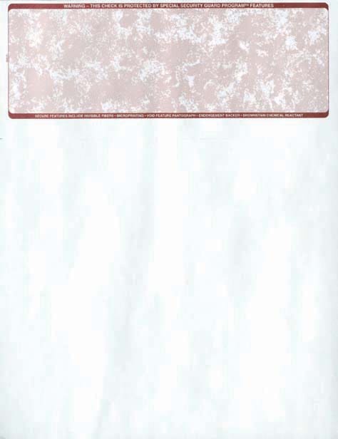 An envelope in white color with a striking red border design.