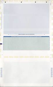 A white sheet bordered in blue, providing a stylish and defined frame around the central area.