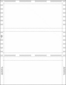A plain ticket with a white border, devoid of any text or images.